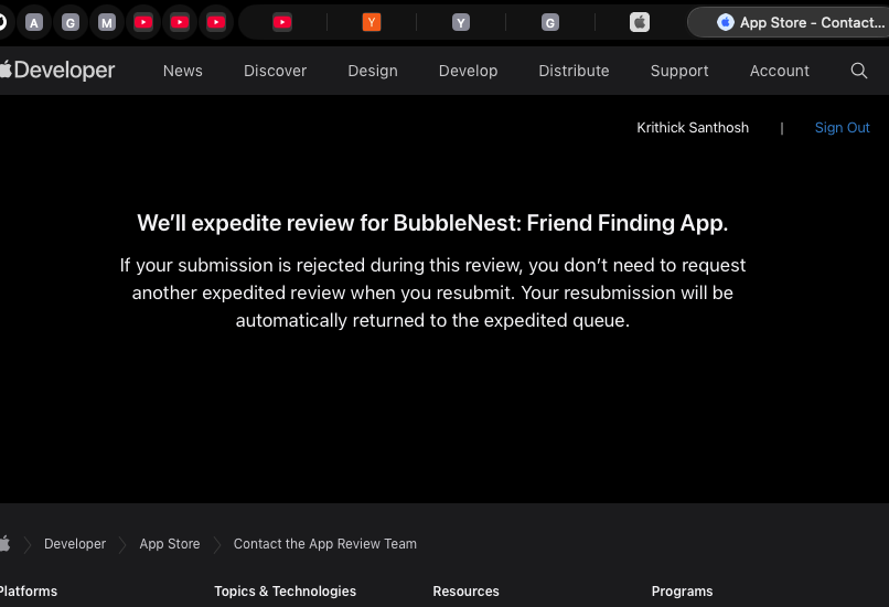 krithick_n's tweet image. Woke up, fixed a breaking change on my app, have requested expedited review. The version should be live by the time my general audience returns back from their work. Being an iOS dev is so fun.