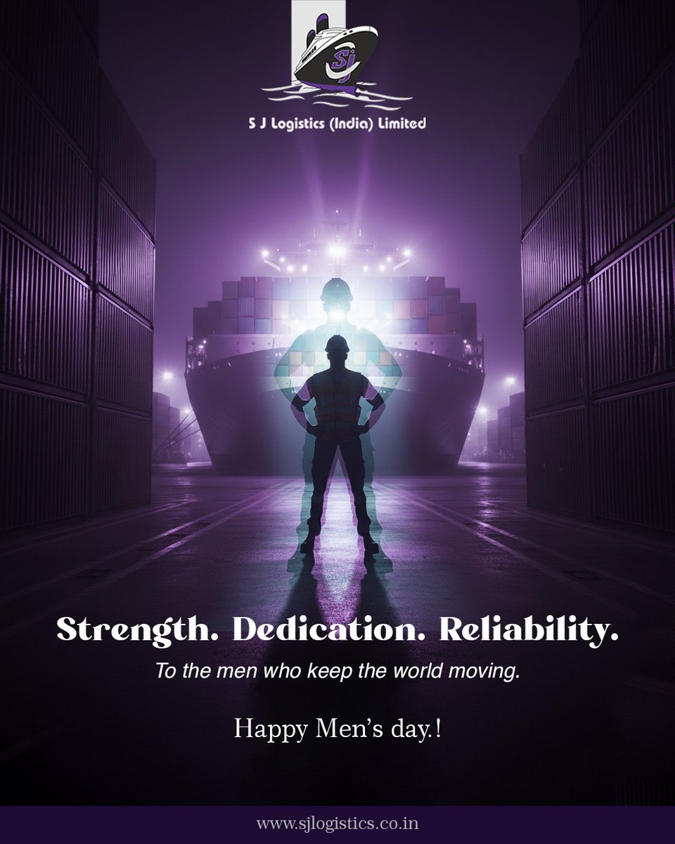 sja_group's tweet image. Behind every shipment lies hard work, precision, and resilience.

Today, we salute the men who move trade and the world forward.

Happy International Men&apos;s Day!

#MensDay #SJLogistics #MenWhoMoveTheWorld #GlobalTrade #DedicationInMotion