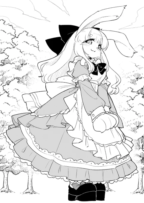 あおり構図ってデカさを表現しやすくて好きだな～ 