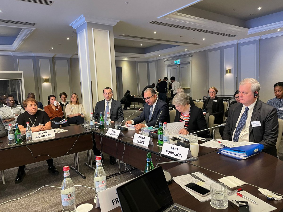 The 64th EITI Board meeting is underway in #Yerevan 🇦🇲. In his opening remarks, Deputy Prime Minister of #Armenia Tigran Kachatryan reaffirmed commitment to transparent and open government systems. We look forward to productive discussions on strengthening resource governance.