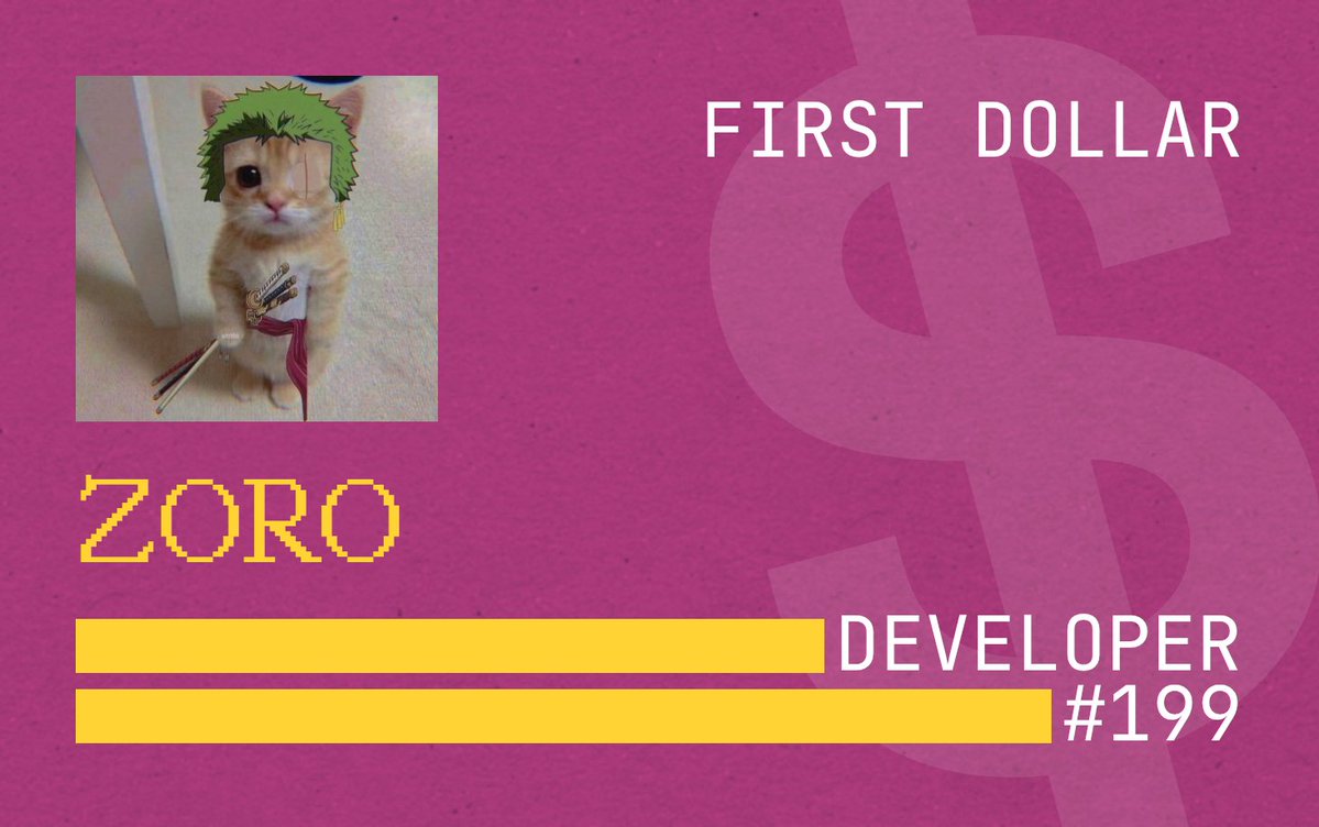 ZoroTheBuilder's tweet image. #199 not bad

 @earnfirstdollar @base
firstdollar.money/?r=4lQ4B5