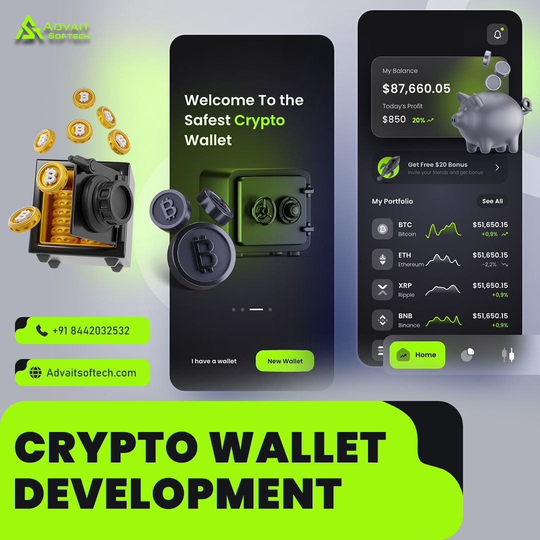 advaitsoftech's tweet image. Secure, scalable &amp;amp; multi-chain — that’s our Crypto Wallet Development!  
Developed by Advait Softech for the future of Web3. 
📧 info@advaitsoftech.com | 📷 +91 8442032532  

#CryptoWallet #BlockchainDevelopment #India #UAE #NFT #US #Dubai #CryptoSolutions #Web3 #AdvaitSoftech