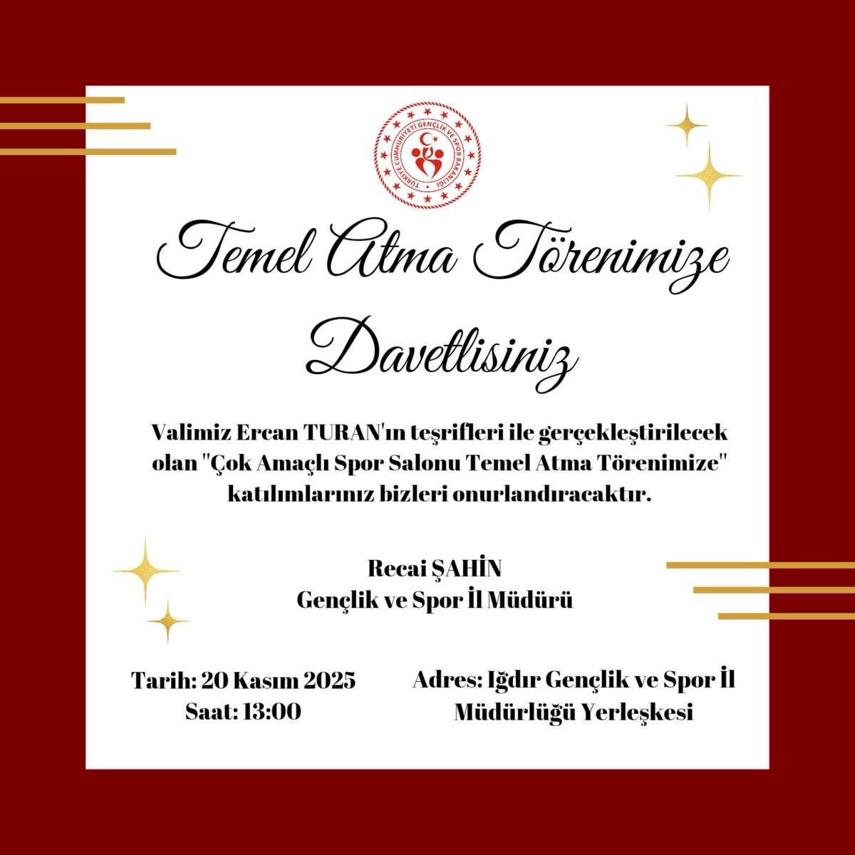 Iğdır Gençlik ve Spor İl Müdürlüğü (@gsb_igdir) on Twitter photo 