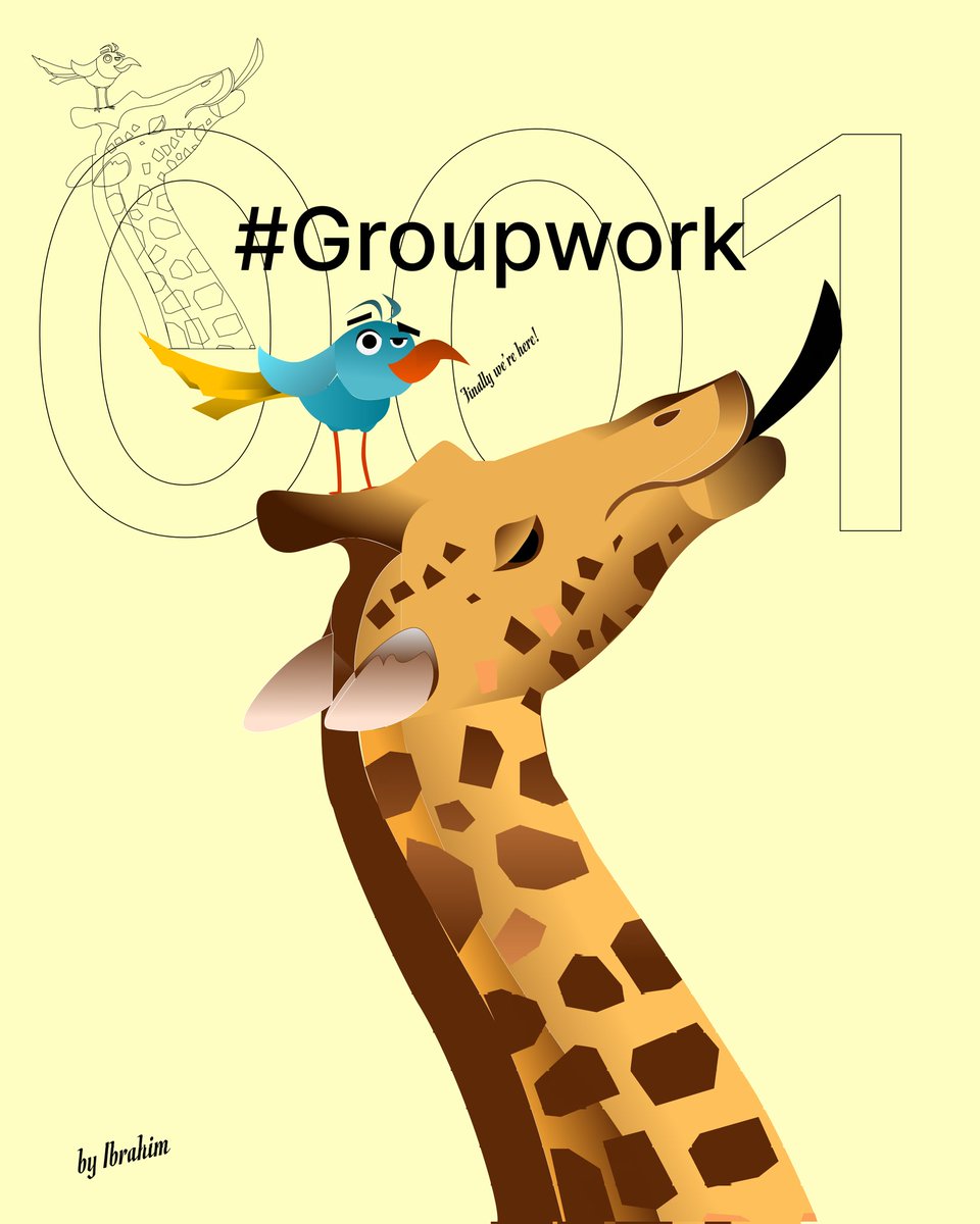 Ibra_iqdesign's tweet image. Still trying to get better with drawing ✨ #Groupwork