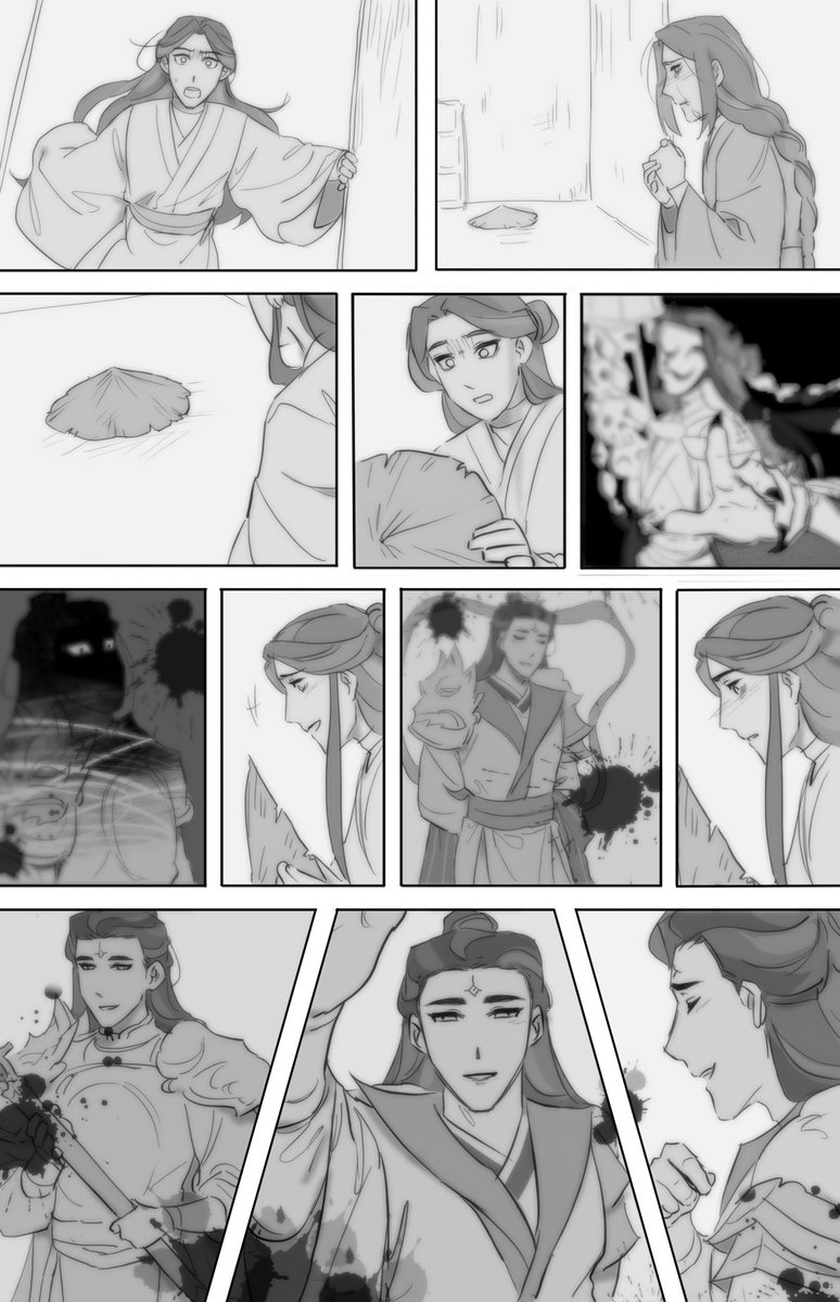 ilymir_EZGbora's tweet image. JUNLIAN WEEK DAY 3: Tranquility 

Post canon AU where they never met again until…. 
#junlian #junwu #junlianweek2025 #xielian #angst