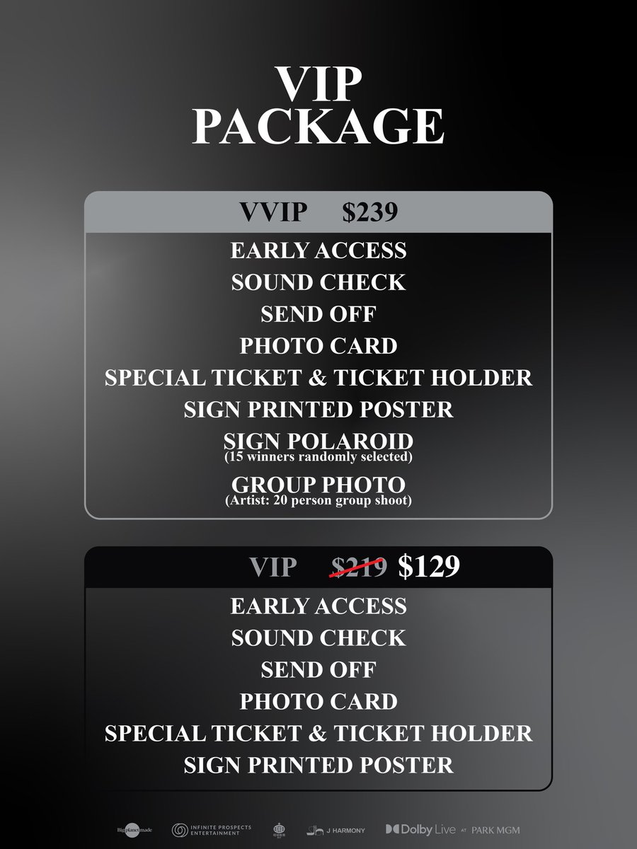 ⚠️ VIP Package Notice
The previous error in the VIP package price has now been corrected. Please check the new post for the updated details. We apologize for the confusion.

✅ VVIP package price : $239
✅  VIP package price : $129

#태민 #Taemin 
#Veil #Veil_in_Las_Vegas