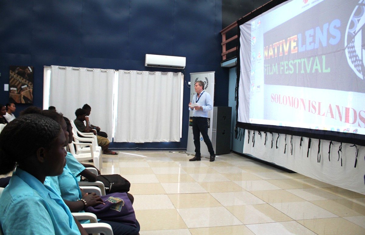 BHCHoniara's tweet image. 🧵We're delighted to support the @NativeLenSI that kicks off at the National Art Gallery in Honiara today.

The film festival involves 2 days open screening of films produced on the importance of the ocean, from the region and Solomon Islands.