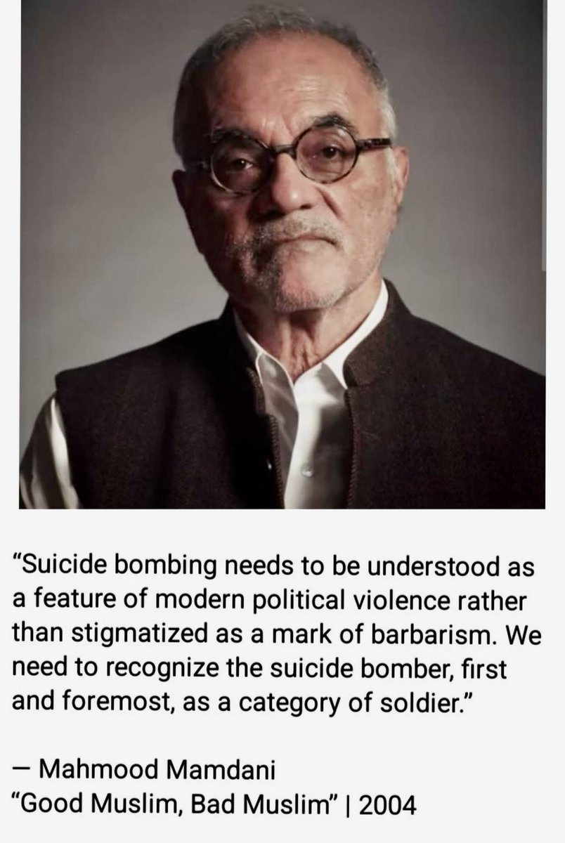 abhijitmajumder's tweet image. This is Mahmood Mamdani, father of ‘progressive’ New York mayor Zohran Mamdani.
Runs in the veins.