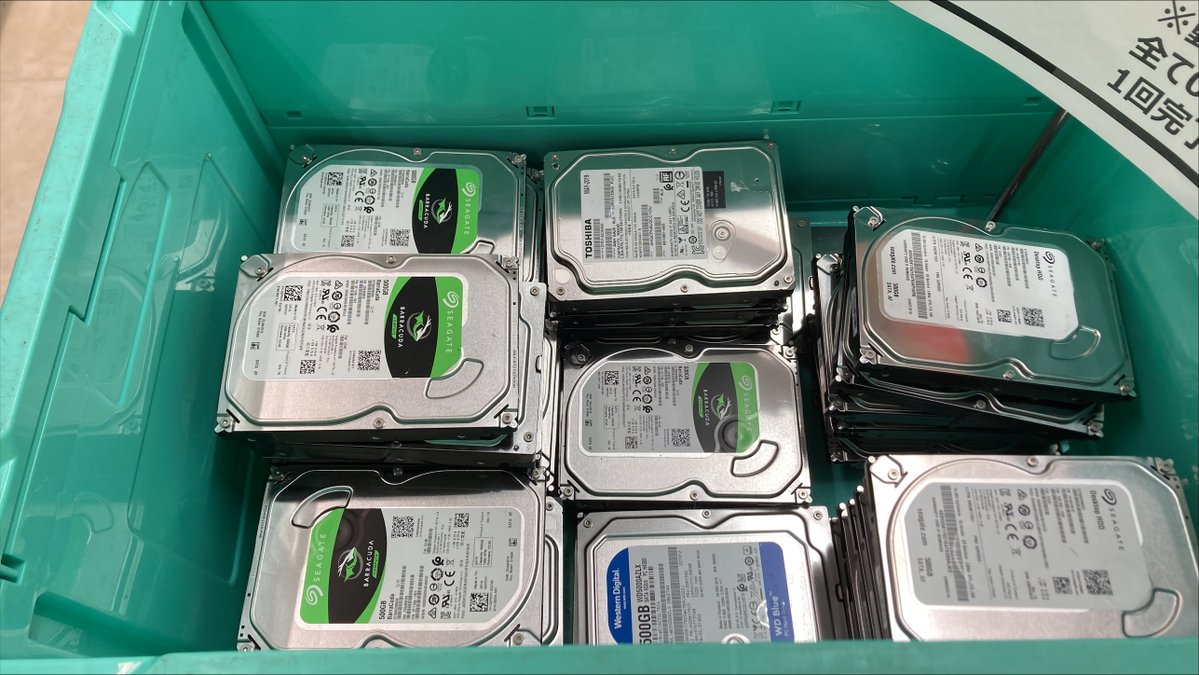 JUNKcomfullAKB's tweet image. 週末から何故か売れ出した3.5inch 500GBのHDD
この価格は今の在庫で最後かも…