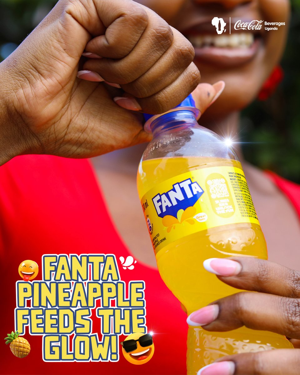 CocaColaBevUg's tweet image. Your #WCW deserves more than flowers… give her a Fanta Pineapple and watch her glow 😎✨​

Tag her we want to see something​

#SunshineInEverySip​
#RefreshUG​
#CCBU