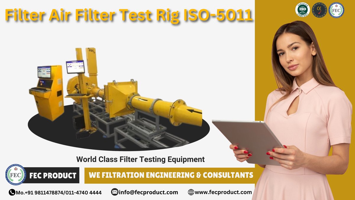 tp13662's tweet image. 1.ISO 5011 Air Filter Test Rig
ISO 5011 is the international standard that
specifies the laboratory test procedure for evaluating engine intake air filters.
#FilterManufacturing 
#FECProduct
 #TestingEquipment #MadeInIndia #EngineeringTesting #QualityAssurance
