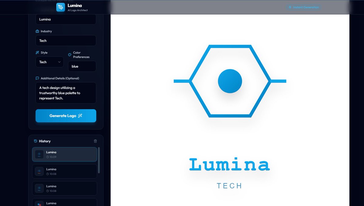 Created a logo designer app with Gemini 3 Pro in few minutes #Gemini <a href="/GoogleAIStudio/">Google AI Studio</a> <a href="/googleturkiye/">Google Türkiye</a> 
tinyurl.com/3rsn2rst