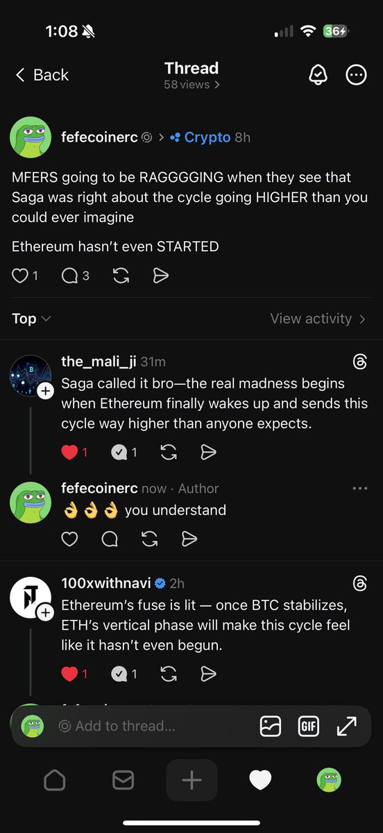 fefecoinz's tweet image. Threads understands 🐸👌

$FEFE

#CryptoMarket #ThreadsApp