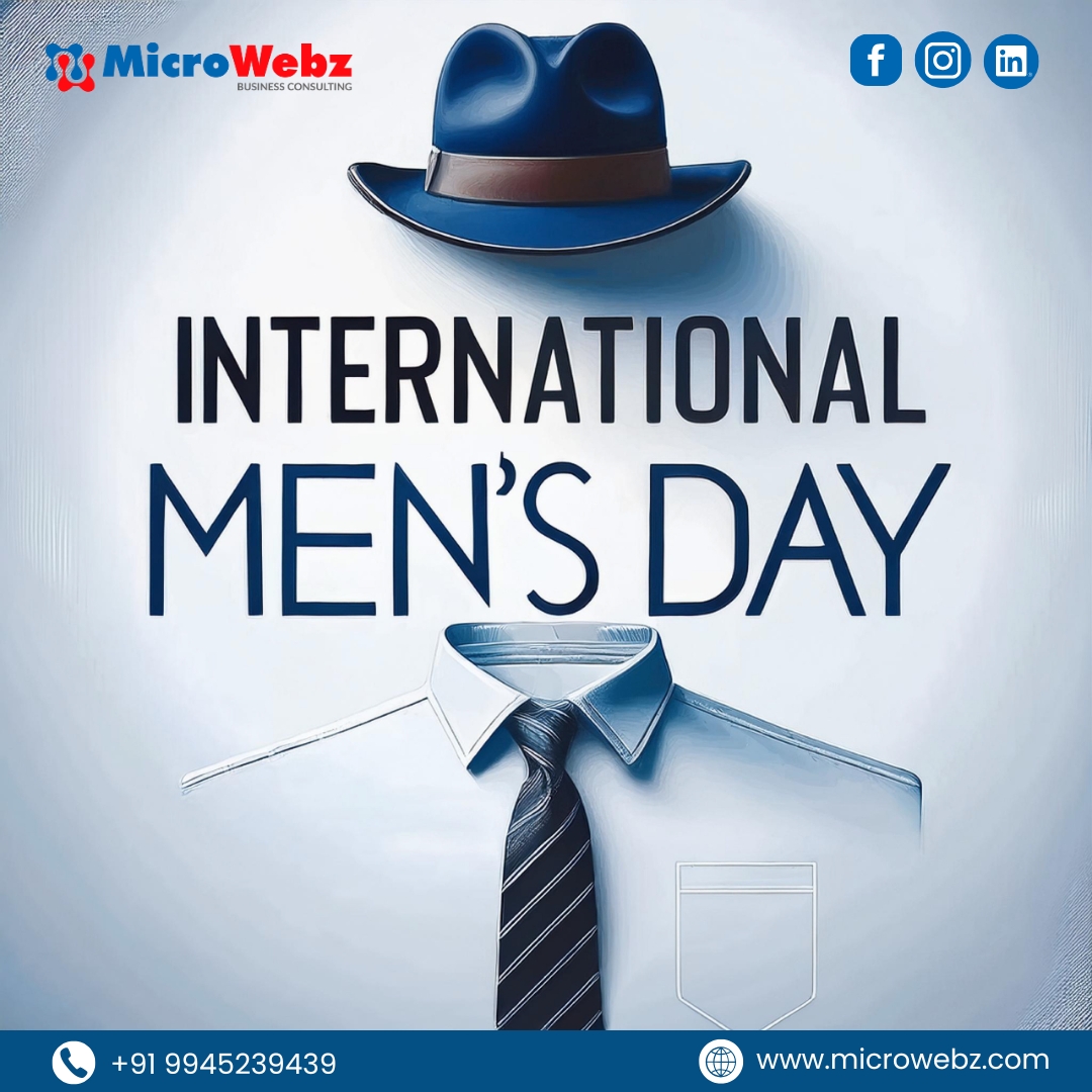 Microwebz_India's tweet image. Happy International Men&apos;s Day !!!

#microwebz #InternationalMensDay #mensday
