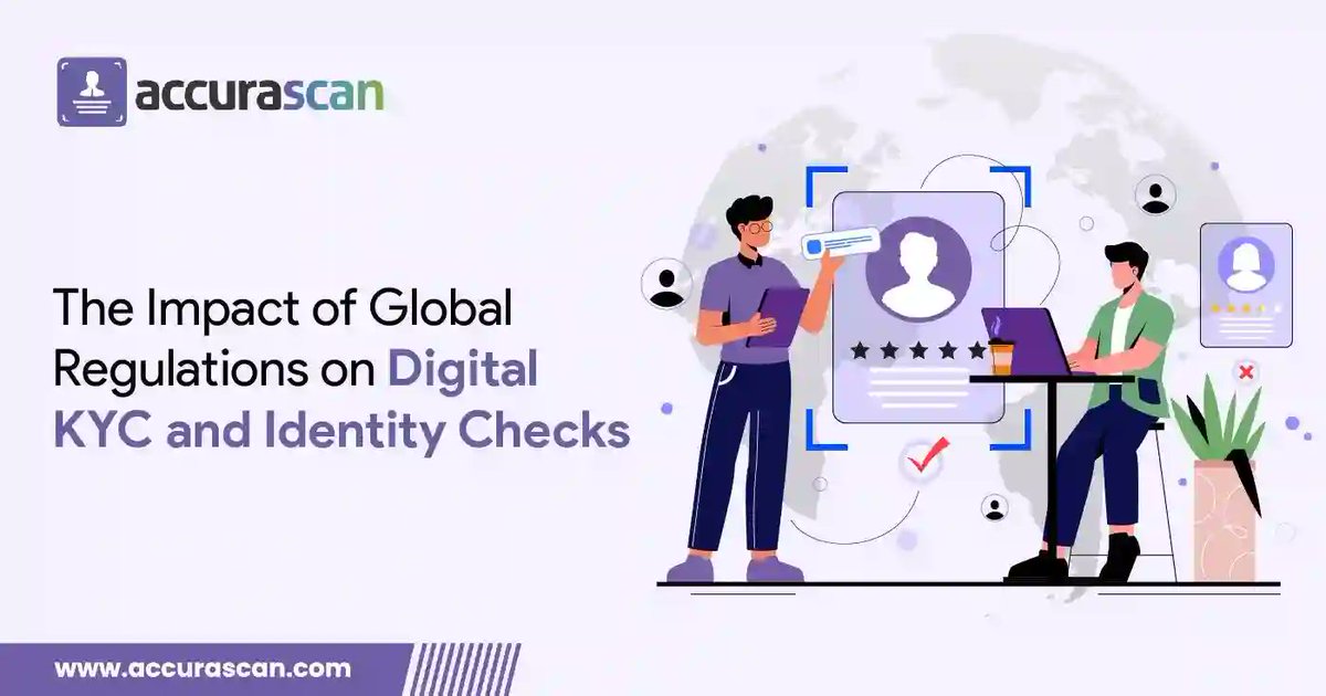 AccuraScan's tweet photo. Global regulations are getting stricter — your KYC must keep pace. 🌍

With @AccuraScan's compliant Digital KYC suite, including ID Scanning, Face Match &amp; iBeta Level 2 Liveness, businesses stay secure, fast, and globally aligned.

#AccuraScan #RegTech #DigitalKYC https://t.co/Au4gdxkyUA