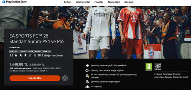 EA Sports FC 26, PlayStation'da Yüzde 50 İndirimle Satışta
teknobeyin.com/ea-sports-fc-2…

#teknobeyin #oyun #EASportsFC26 #PlayStation