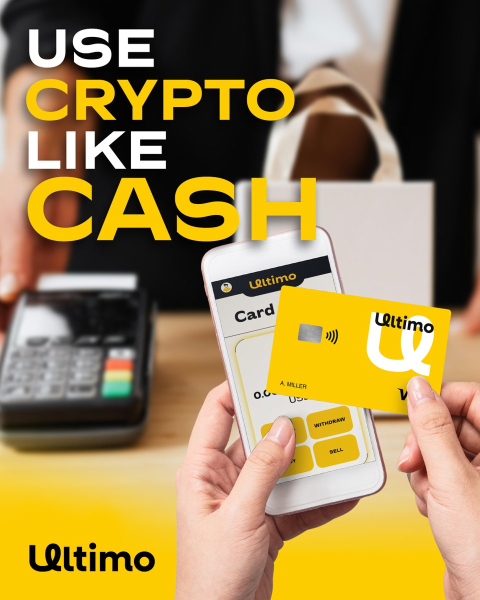 Crypto isn’t just to hold—it’s to use. 💳
With Ultimopay, you can spend your crypto like cash and live without limits. 🌍