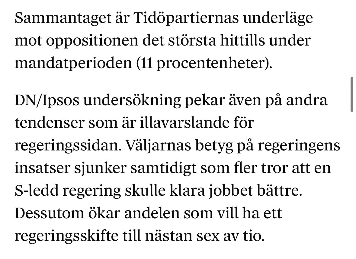 Högt förändringstryck med tio månader kvar till valet.