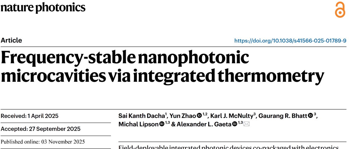 PhotonCap's tweet image. &amp;lt;저항 하나로 광공진기를 완전히 안정화한 기술의 등장&amp;gt;

제가 생각하기에, 최근 Nature Photonics에 실린 연구 하나가 실리콘 포토닉스 업계에서 상당히 큰 의미를 갖습니다. 결론만 말하면, 이 논문은 복잡한 광학 장비 없이 Pt 저항 하나만으로 Micro-resonator 절대 파장을 나노미터·MHz 단위…