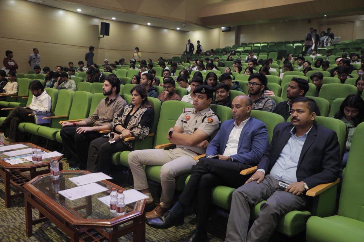 INDGeniusOrg's tweet photo. INDGenius Haryana, in collaboration with Amity University, Gurugram, organised a seminar on Cyber Security. The chief guest speakers of the programme were Mr. Priyanshu Diwan (ACP, Cyber Crime, Gurugram) and Mr. Vikas Dhankar (Cybersecurity Specialist). https://t.co/I9SB28JVqT