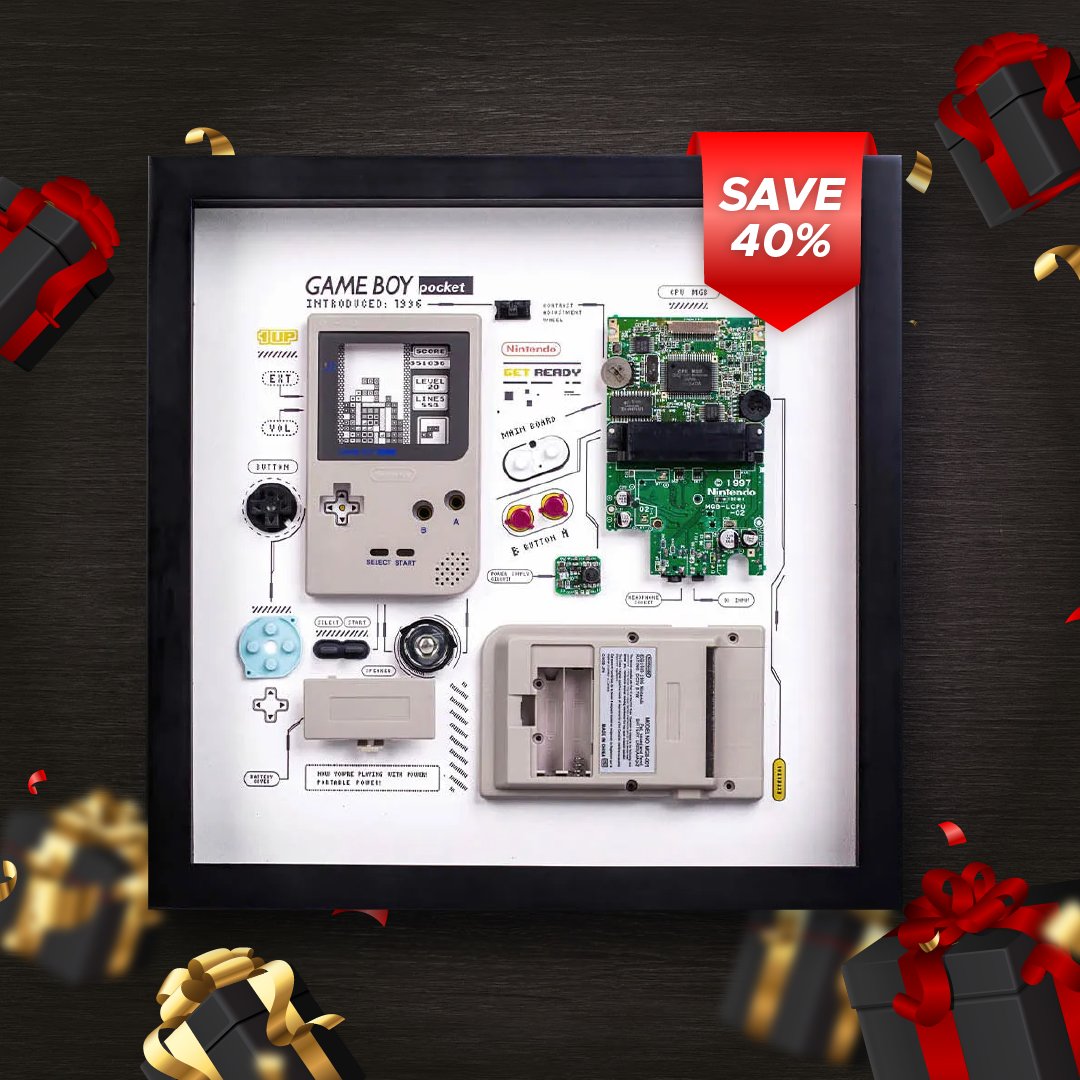 GridStudiocc's tweet image. 🖤Black Friday Deals!
The classics you grew up with — now framed.
iPhone. Game Boy. Nokia. Nintendo.
A collection made for nostalgia lovers. ✨
Once they’re gone, they’re gone. 🔥
Link in bio⬆
#GridStudio #BlackFriday #TechArt #RetroTech #Nintendo #CollectorsEdition #GiftIdeas…