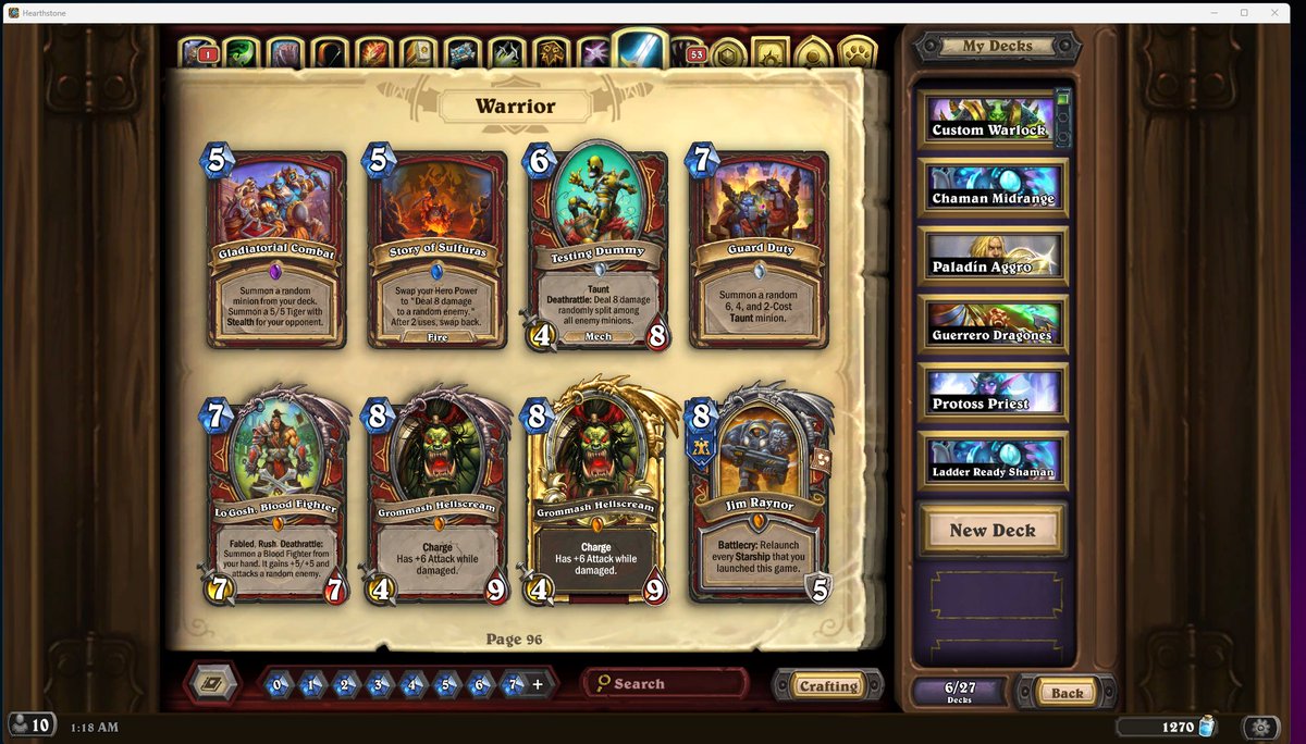 Vuelven streams de hearthstone en la semana?
