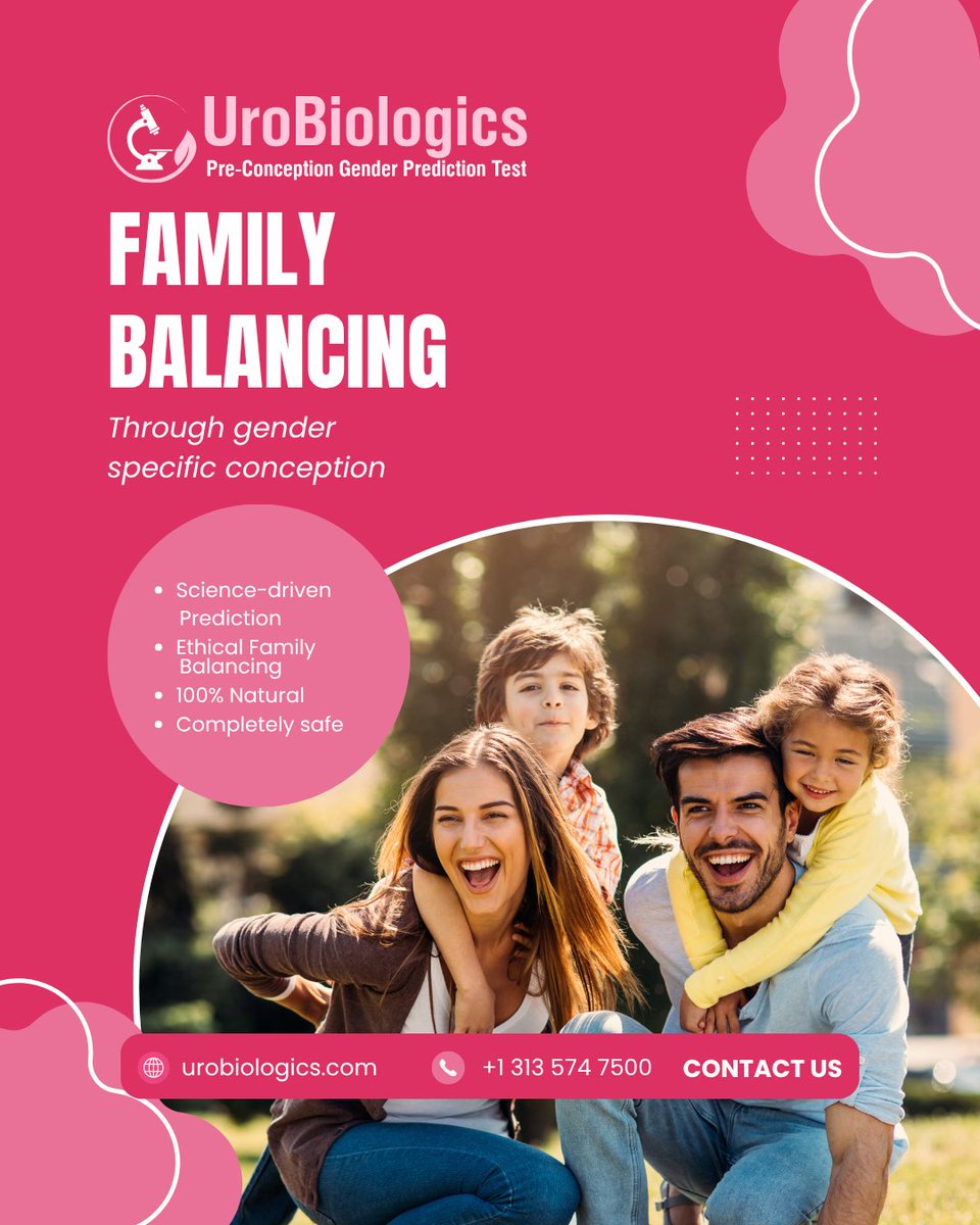 Urobiologics's tweet image. Family Balancing made easier 🌸✨
Science-driven prediction 🔬
Natural &amp;amp; completely safe 💧
Ethical family planning for confident parenting 👨‍👩‍👧‍👦
Create the harmony you desire at home ❤️

#UroBiologics #FamilyBalancing #NaturalPlanning #GenderPrediction #ParenthoodJourney