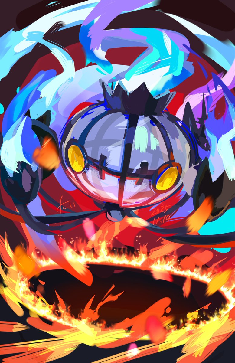 drawingdrgn's tweet photo. リクエスト、シャンデラ！ https://t.co/xAADpviSn9