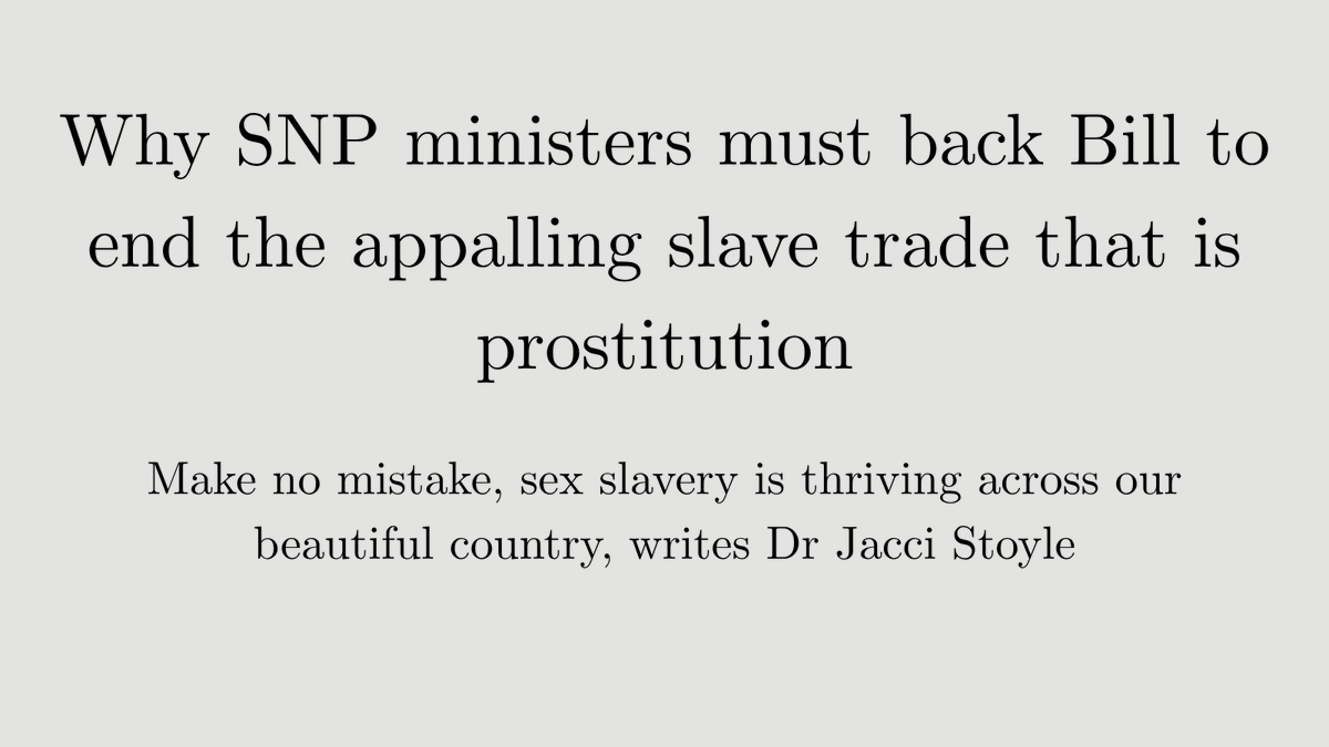 nordicmodelnow's tweet image. WHY SNP MINISTERS MUST BACK BILL TO END THE APPALLING SLAVE TRADE THAT IS PROSTITUTION

Make no mistake, sex slavery is thriving across our beautiful country, writes Dr Jacci Stoyle in The Scotsman.

Ex-prince Andrew never seems to be out of the news these days, and his cloak of…
