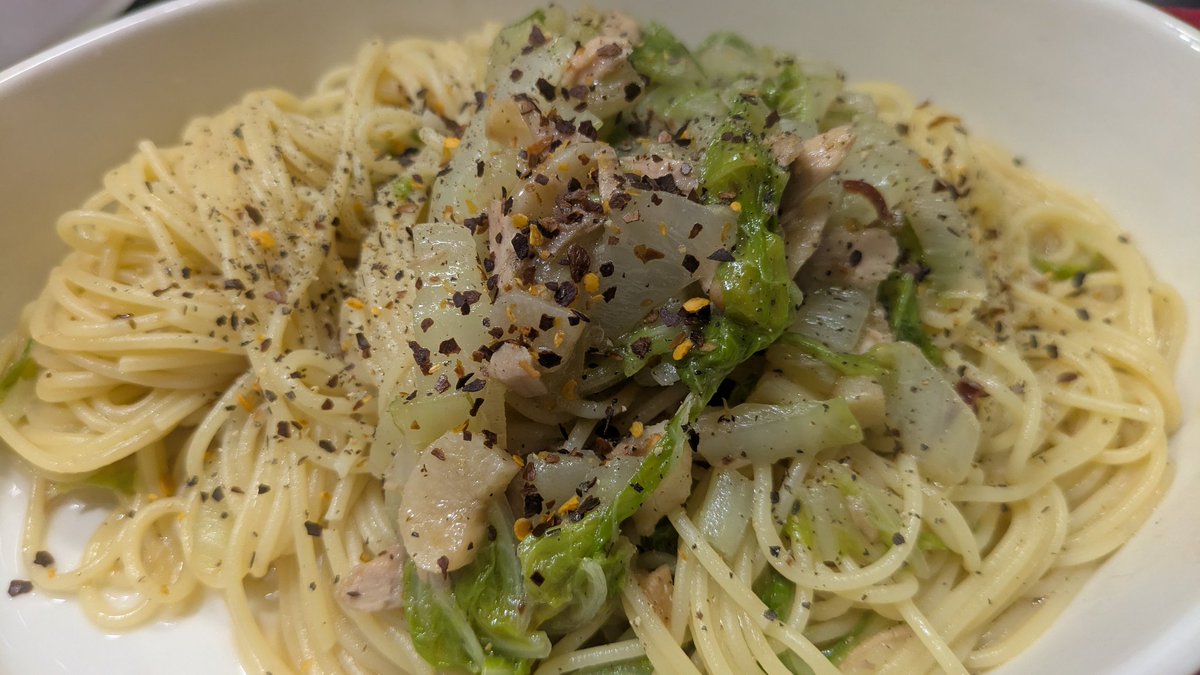 白菜とツナの🍝パスタ
#あやぞう飯