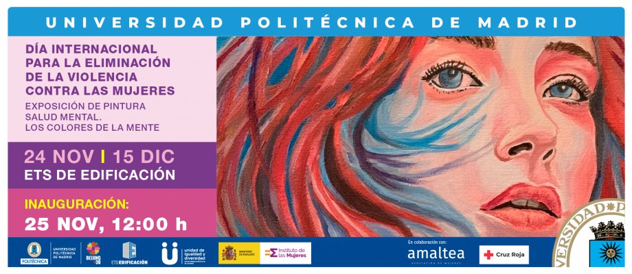 bucsupm's tweet image. Magnífica exposición de pintura por el Día Internacional de la Eliminación de la Violencia contra las Mujeres &quot;Salud Mental. Los colores de la mente”

📆24/11 al 15/12 de 2025
💈Vestíbulo de la ETS de Edificación [@ETSEM_UPM]
🔗➕short.upm.es/qjomx

#bucsupm #somosUPM