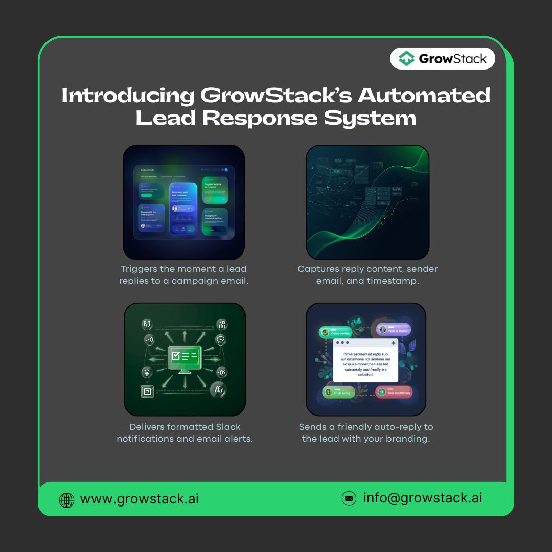 Growstackai's tweet image. Stay ahead of every lead reply without lifting a finger.
Our automated workflow captures the message, logs the details, alerts your team, and sends a quick acknowledgment to keep the conversation moving. ⚡📩

👉 Try it now at growstack.ai

#AutomationTools