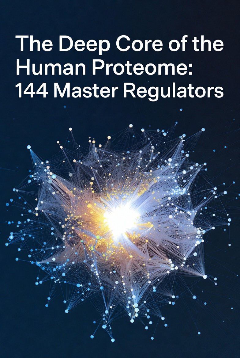 DevMelS's tweet image. Hierarchical compression discovered:

15.4% (1-hop) → 3.23% (2-hop) → 0.91% (3-hop)

Like Russian dolls: each level reveals increasingly global regulators.

The 144-protein Deep Core = innermost control layer.

@yinyangasa @systems_biology

#ComputationalBiology #Proteomics
