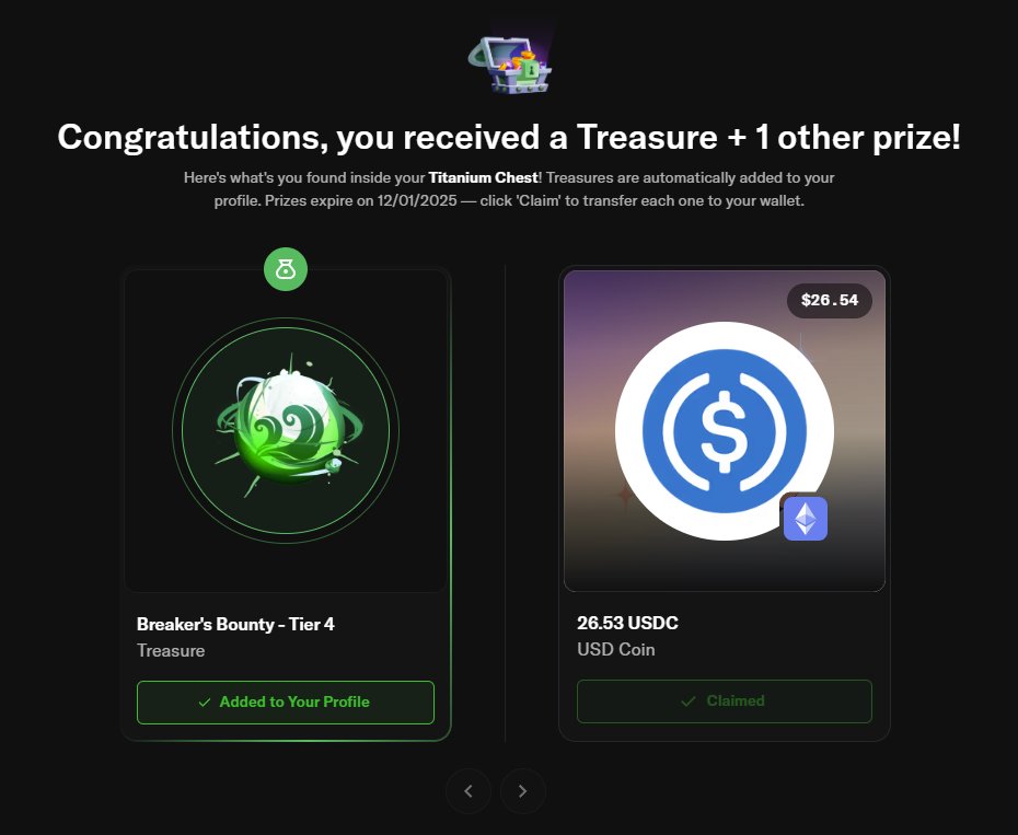 onchainlemon's tweet image. OpenSea Wave 2 has wrapped up, looks like most people are either in profit or at least breakeven. Wave 3 comes with a Starter Bonus, meaning you’ll pick up right where you left off from Wave 2. I&apos;ll keep doing the voyage tasks to stack those treasures, definitely a criterior for…