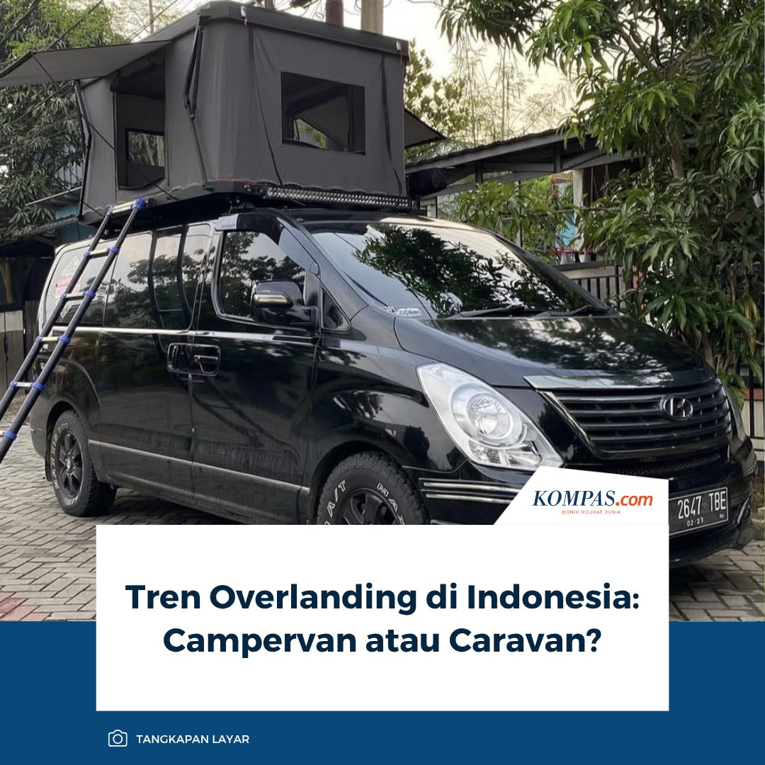KompasOtomotif's tweet image. Tren overlanding di Indonesia terus berkembang, namun banyak yang masih menyamakan campervan dengan caravan, padahal keduanya memiliki konsep dan fungsi berbeda.

Baca Selengkapnya 👇🏻
otomotif.kompas.com/read/2025/11/1… 

~NA #Overlanding #Campervan #Caravan