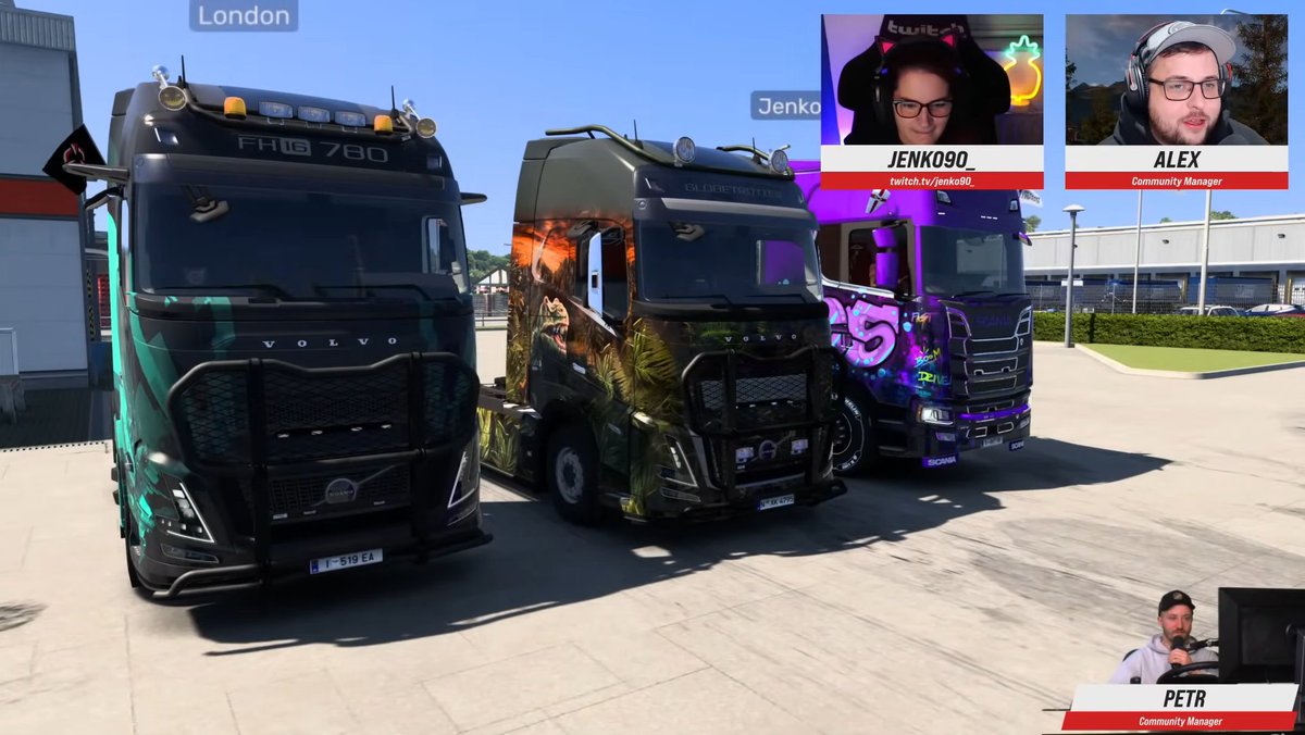 SCSsoftware's tweet image. Missed our Community Convoy live stream on Tuesday? 🎥

Petr &amp;amp; Alex went trucking with their special guest @Jenko90_ in Euro Truck Simulator 2! 🚛💨🚛💨

Catch all the action here 👇
youtube.com/live/Fr22KLDny…