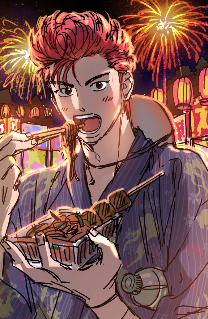 이 그림 스케치 초안들
불꽃놀이 주제였는데 재밌었네요 길거리 간식 왕창 먹는 백호..
그리고 저 전통옷?이 어떻게 생겼는지 구조가 파악이 안돼서 애 먹었던 기억