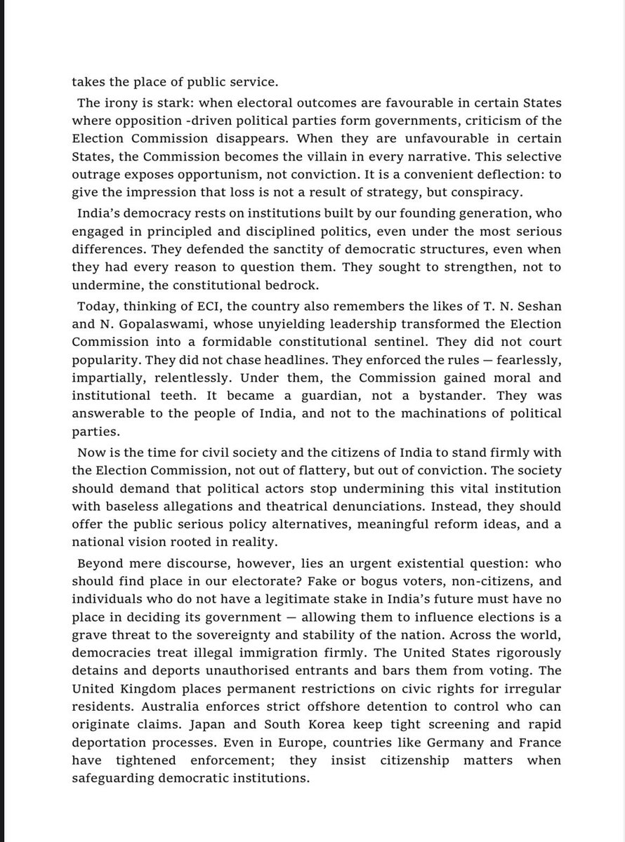 MeghUpdates's tweet image. 🚨 BIG BREAKING

272 eminent citizens including 16 judges, 123 retired bureaucrats with 14 ambassadors, and 133 retired armed forces officers have released an open letter. 

They condemn LoP Rahul Gandhi and the Congress Party for trying to tarnish institutions like the Election…