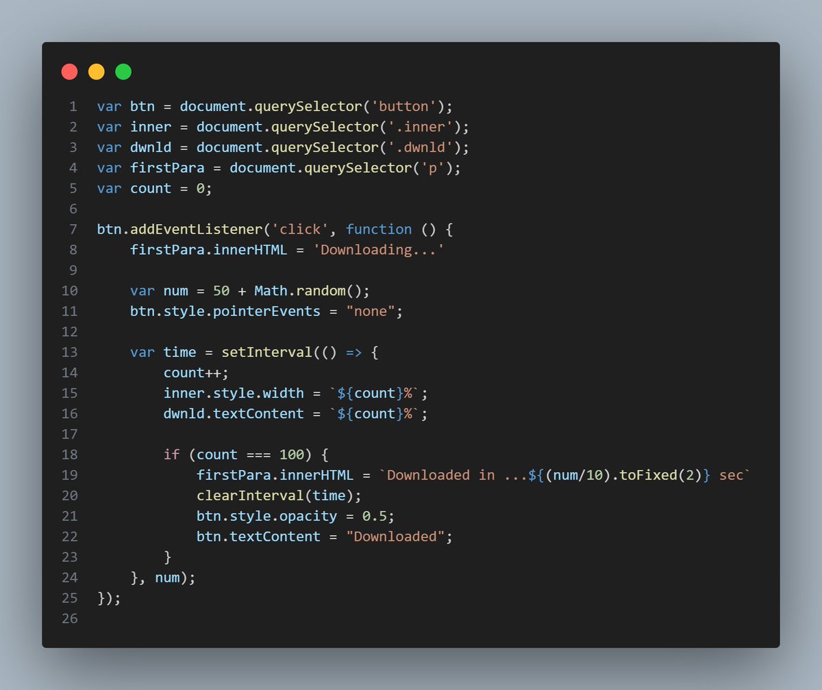 Priyatosh_7's tweet image. That feeling when the download bar hits 100% and the button changes!  Simple web animation done right...

#CodingLife #JavaScript #CSSAnimation #DownloadComplete #WebDev