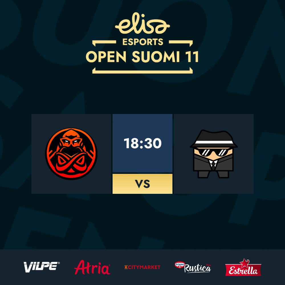 Lohkojen viimeisessä pelissä ratkaistaan runollisesti lohkon ykkönen 🥳

⏰ 18:30
⚔️ <a href="/ENCE/">ENCE</a> Academy vs <a href="/csdiilit/">CSDIILIT</a> 

📺 twitch.tv/elisaviihdespo…
📺 youtube.com/@elisaesports

#ElisaOpen #esportsfi