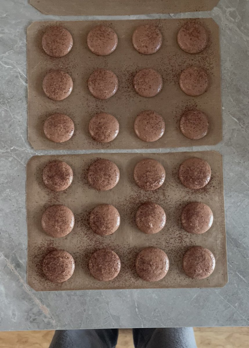 onlyforjaens's tweet image. 밀크 초콜릿 마카롱
드디어 핫초코의 계절이 다가왔어요 비슷하게 초콜릿 마카롱을 만들어봤는데
진짜로 진하고 맛있는 핫초코 맛이다…