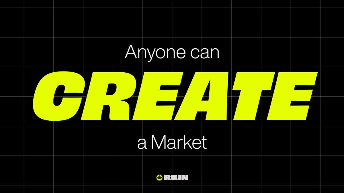 Rain__Protocol's tweet image. Anyone can create a market - and things are getting wild.

Unlike other prediction platforms that control the content, Rain lets users create markets on anything. Literally anything.

Here are two examples of markets that created serious buzz in recent days:

Will @galileowilson…