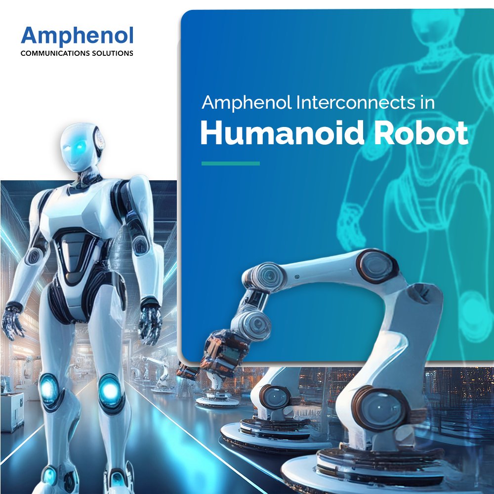 AmphenolCS's tweet image. Explore how advanced connector technologies power the intelligence, motion, and perception of humanoid robots, enabling lifelike movement, durability, and seamless power and data flow across every subsystem. ow.ly/pX8950Xqm58 #Amphenol #HumanoidRobots #Robotics