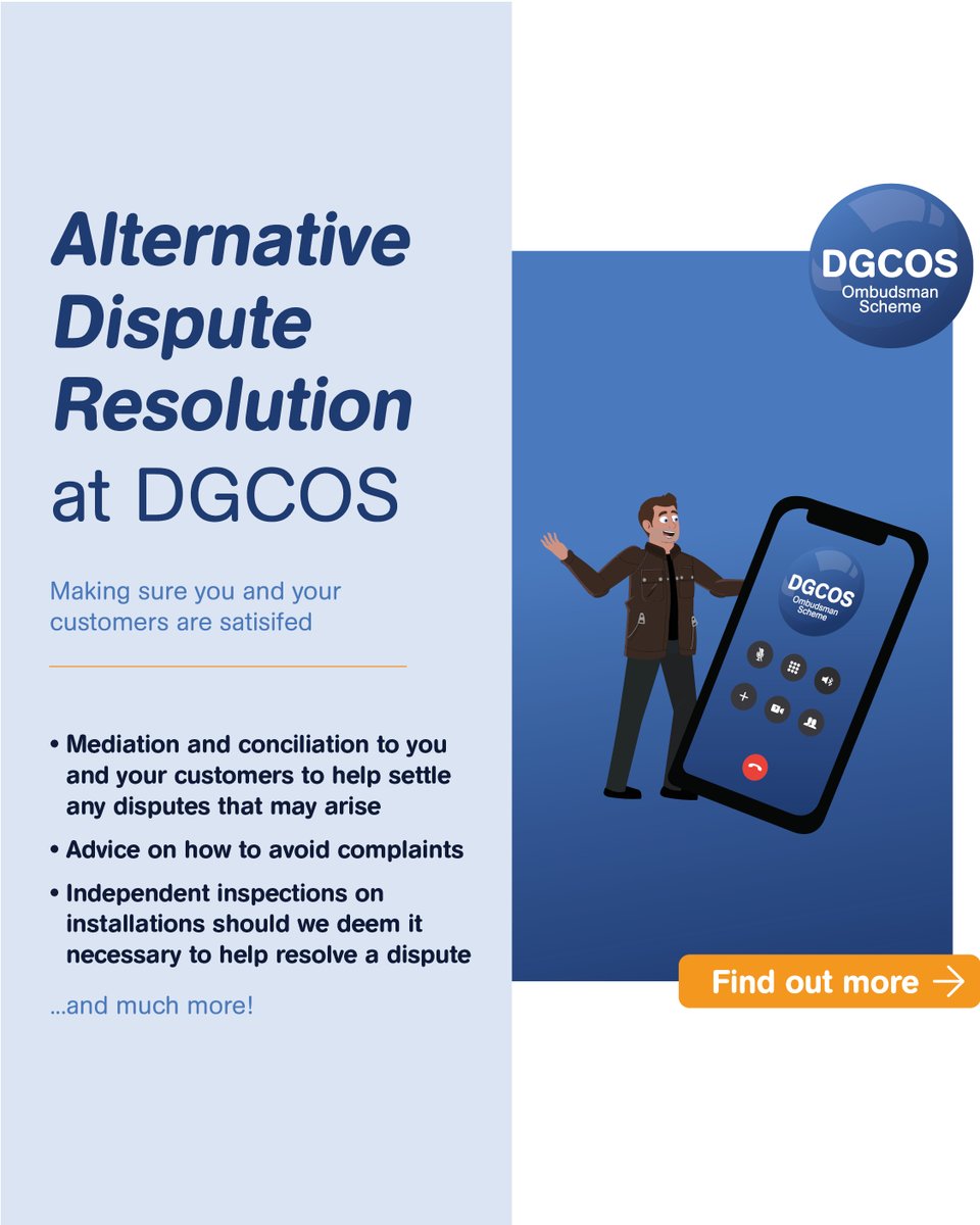 DGCOS's tweet image. Disputes can often be stressful, time-consuming, and costly. ADR offers a fair and efficient way to resolve conflicts - protecting your reputation, saving time, and keeping customers satisfied.

Find out more about our ADR service here: dgcos.org.uk/about/alternat…