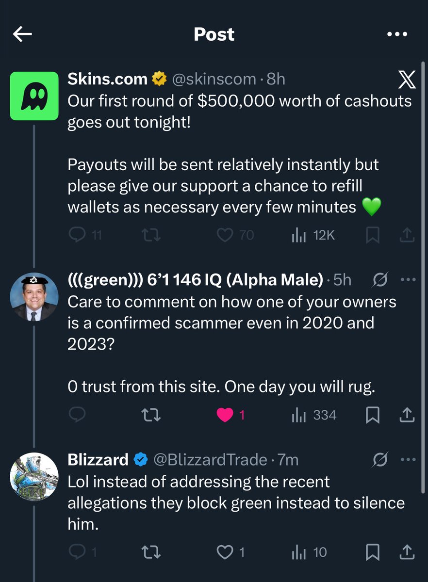 Blizzard tweet media