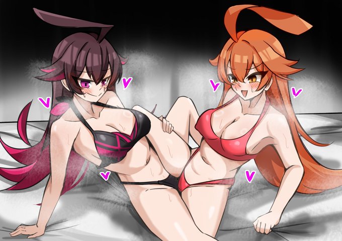 再掲 アポロ描いた記念にルピコとダピコの百合プレイ 