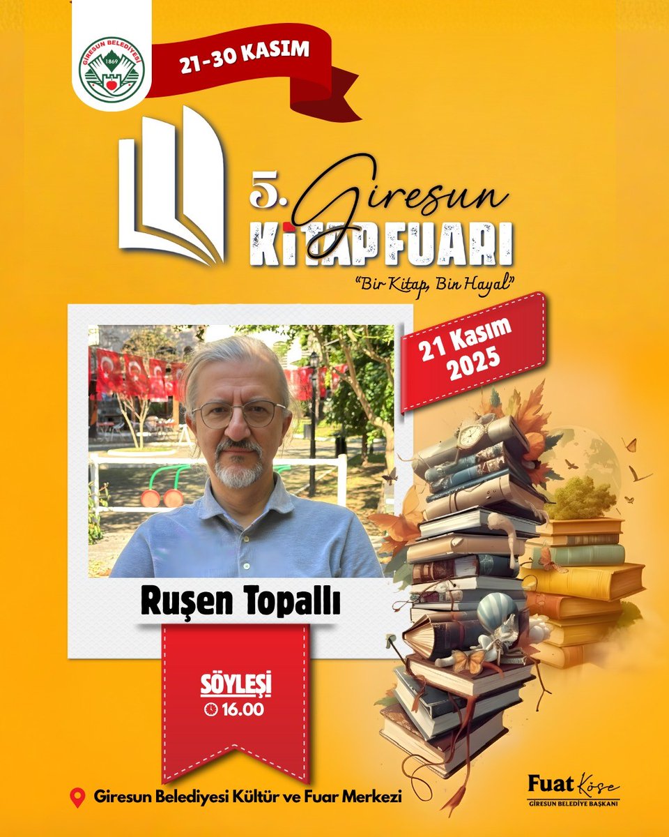 rtopalli's tweet photo. #OsmanFikretTopallı 'nın "Giresun Matbaaları ve Matbuatı Tarihçesi" kitabından yola çıkarak Giresun basın tarihinin erken dönemini konuşacağız... #GiresunKitapFuarı https://t.co/0gmSpIyxgB