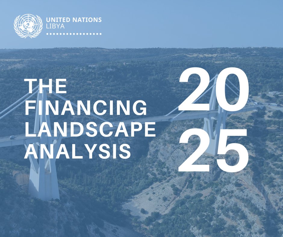 UNinLibya's tweet photo. 📥 Download our 2025 Financing Landscape Analysis!
Explore a comprehensive, data-driven overview of Libya’s financial trends from domestic revenue and development financing to foreign investment flows.

This year’s report highlights the urgent need to shift from short-term, consumption-based spending to long-term, investment-driven development 💡 in order to accelerate progress toward the SDGs for the people of Libya 🇱🇾 🇺🇳

📥 حمِّل الآن تحليل مشهد التمويل لعام 2025!
اكتشف نظرة شاملة قائمة على البيانات حول الاتجاهات المالية في ليبيا 📊، من الإيرادات المحلية وتمويل التنمية إلى تدفّقات الاستثمار الأجنبي.

يؤكّد تقرير هذا العام الحاجة الملحّة للانتقال من الإنفاق قصير الأجل القائم على الاستهلاك إلى التنمية القائمة على الاستثمار طويل الأجل 💡، بهدف تسريع التقدّم نحو تحقيق أهداف التنمية المستدامة لصالح الناس في ليبيا 🇱🇾🇺🇳

https://t.co/qEIFhJrP5m