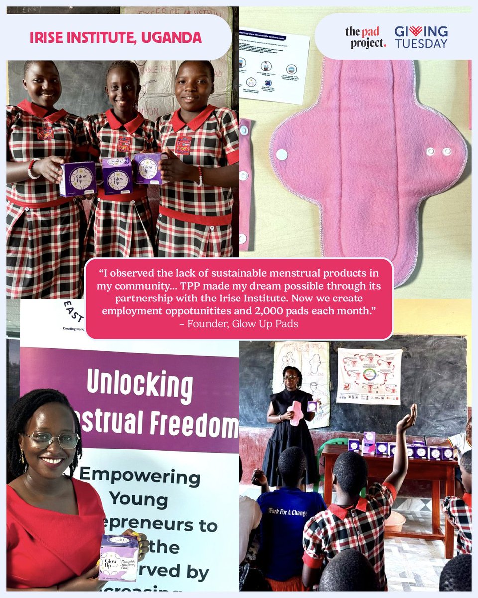 Through our partnership with <a href="/ThePadProject1/">The Pad Project</a>, we are excited to launch the annual Giving Tuesday campaign, "Pass the Pad," in support of our social enterprise program under Economic Empowerment. 
Please check out the campaign using the link below!
bit.ly/passthepad