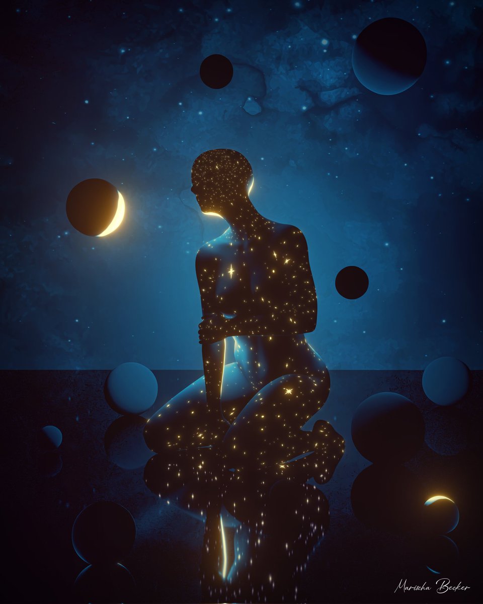 Gm. ✨

Thrilled to share my new artwork: The Dark Night of the Soul!

This piece is based on my own profound spiritual experience, visually interpreting this intense phase.

The "Dark Night of the Soul" is a period of spiritual emptiness and profound disconnection—it feels like